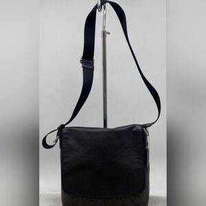 Coach Charles Brown Coated Canvas Crossbody Bag